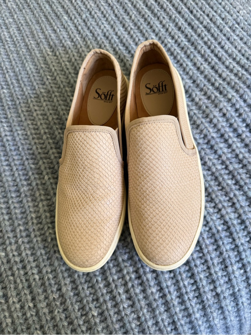 Söfft Beige Slip-On Sneakers Womens  8.5